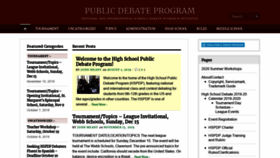 What Highschooldebate.org website looked like in 2019 (4 years ago)