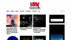 What Hey-nineteen.com website looked like in 2019 (4 years ago)