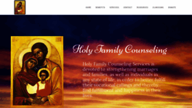 What Holyfamilycounseling.org website looked like in 2019 (4 years ago)