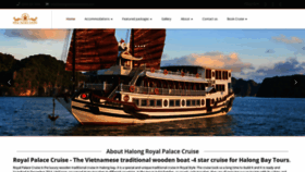 What Halongroyalpalacecruise.com website looked like in 2019 (4 years ago)