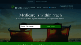 What Healthcompare.com website looked like in 2019 (4 years ago)