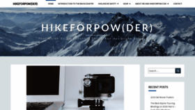 What Hikeforpow.com website looked like in 2019 (4 years ago)