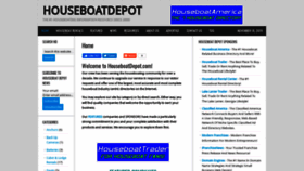 What Houseboatdepot.com website looked like in 2019 (4 years ago)