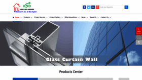 What Hsdcurtainwall.com website looked like in 2019 (4 years ago)