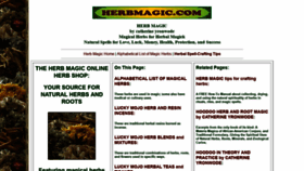What Herb-magic.com website looked like in 2019 (4 years ago)