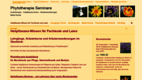 What Heilpflanzen-info.ch website looked like in 2019 (4 years ago)