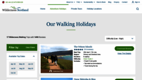 What Hikingscotland.com website looked like in 2019 (4 years ago)