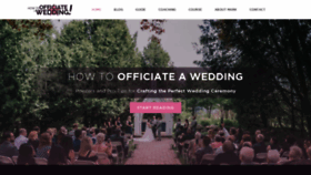 What Howtoofficiateawedding.ca website looked like in 2019 (4 years ago)