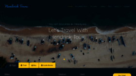 What Hendricktours.com website looked like in 2019 (4 years ago)