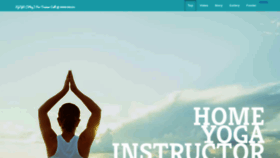 What Homeyogainstructor.in website looked like in 2019 (4 years ago)
