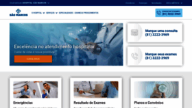 What Hospitalsaomarcos.com.br website looked like in 2019 (4 years ago)