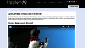 What Hablandodeciencia.com website looked like in 2019 (4 years ago)