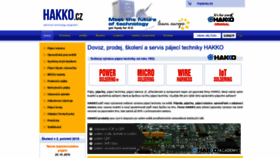What Hakko.cz website looked like in 2019 (4 years ago)