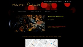 What Houstonpedicab.com website looked like in 2019 (4 years ago)