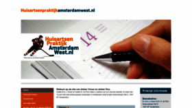 What Huisartsenpraktijkamsterdamwest.nl website looked like in 2019 (4 years ago)