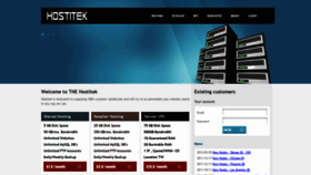 What Hostitek.com website looked like in 2019 (4 years ago)