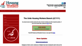 What Housingworkers.org.uk website looked like in 2019 (4 years ago)