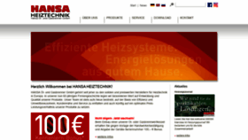 What Hansa-heiztechnik.de website looked like in 2019 (4 years ago)