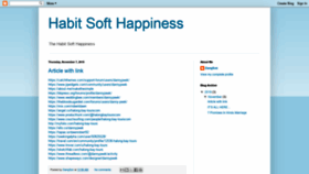 What Habitsofhappiness.co website looked like in 2019 (4 years ago)