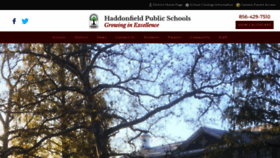 What Haddonfieldschools.org website looked like in 2019 (4 years ago)