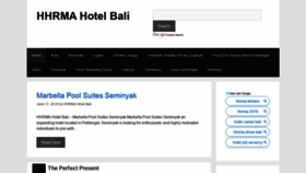 What Hhrmahotelbali.com website looked like in 2019 (4 years ago)
