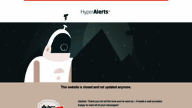 What Hyperalerts.no website looked like in 2019 (4 years ago)