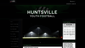 What Huntsvilleyouthfootball.org website looked like in 2019 (4 years ago)