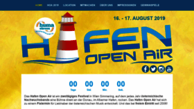 What Hafenopenair.at website looked like in 2019 (4 years ago)