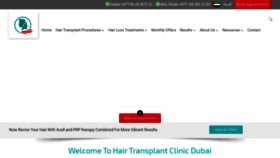 What Hairtransplantdubai.com website looked like in 2019 (4 years ago)