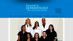 What Honestdermatology.com website looked like in 2019 (4 years ago)