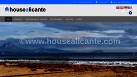 What Housealicante.com website looked like in 2019 (4 years ago)