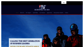 What Heropreneurs.co.uk website looked like in 2019 (5 years ago)