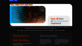 What Hairbymail.com website looked like in 2019 (4 years ago)