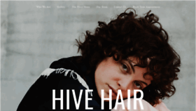 What Hivehair.com website looked like in 2019 (4 years ago)
