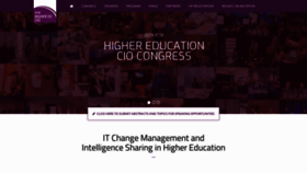 What Higheredciocongress.com website looked like in 2019 (4 years ago)