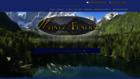 What Heintzfuneralservice.net website looked like in 2019 (4 years ago)