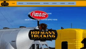 What Hofmanntrucking.com website looked like in 2019 (4 years ago)