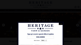 What Heritagefarmandgarden.com website looked like in 2019 (4 years ago)