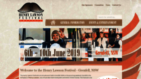 What Henrylawsonfestival.com.au website looked like in 2019 (4 years ago)