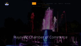 What Haysvillechamber.com website looked like in 2019 (4 years ago)