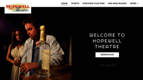 What Hopewelltheatre.org website looked like in 2019 (4 years ago)