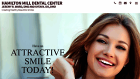 What Hamiltonmilldentalcenter.com website looked like in 2019 (4 years ago)