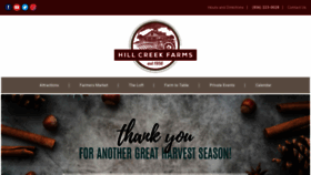 What Hillcreekfarms.com website looked like in 2019 (4 years ago)