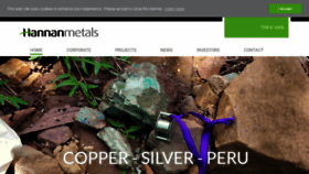 What Hannanmetals.com website looked like in 2019 (4 years ago)