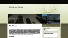What Heuerlaw.com website looked like in 2019 (4 years ago)