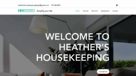 What Heathershousekeepingfm.com website looked like in 2019 (4 years ago)