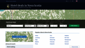 What Hotelsinnovascotia.com website looked like in 2019 (4 years ago)