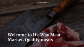 What Hiwaymeats.com website looked like in 2019 (4 years ago)