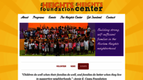 What Heightsfoundation.org website looked like in 2019 (4 years ago)