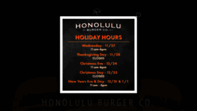 What Honoluluburgerco.com website looked like in 2019 (4 years ago)